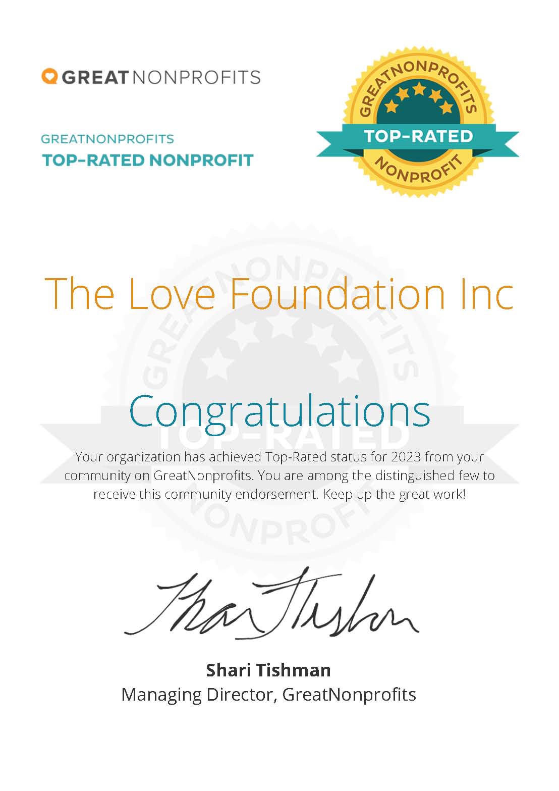 Inspiration and News - The Love Foundation