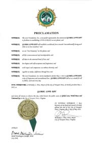 Newport News, Virginia Mayor McKinley Price Proclaims Global Love Day 2022 
