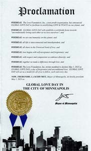 Minneapolis Mayor Jacob Frey Proclaims Global Love Day 2023