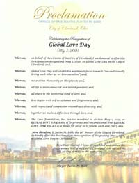 Cleveland, Ohio Mayor Justin M. Bibb Proclaims Global Love Day 2025