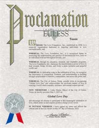 Euless, Texas Mayor Linda Martin Proclaims Global Love Day 2025