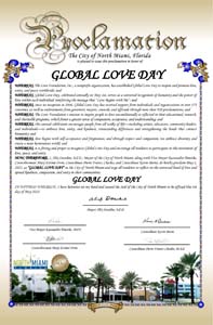 North Miami, Florida Mayor Alix Desulme Proclaims Global Love Day 2025